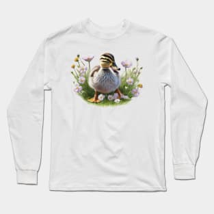 Cute mallard duckling Long Sleeve T-Shirt